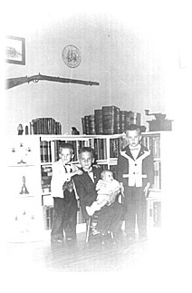 George with his 3 younger brothers